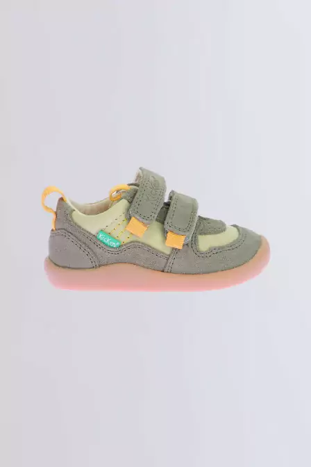 Kick Frapy - Baskets kaki pour fille et garçon - Kickers © Site Officiel
