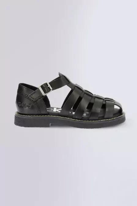 Kick Lergo - Sandales noires pour femme - Kickers © Site Officiel
